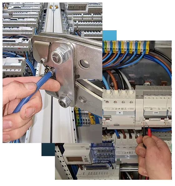 montage câblage de boitiers